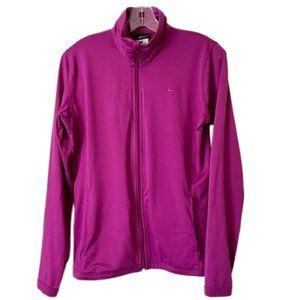 Nike Dri-Fit Purple Full Zip High Neck Stretch Jacket - Purple- M
